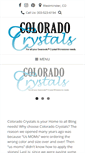 Mobile Screenshot of coloradocrystals.com
